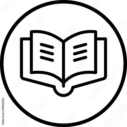 Reading line icon style
