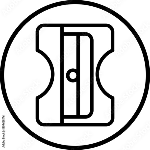 Sharpener line icon style