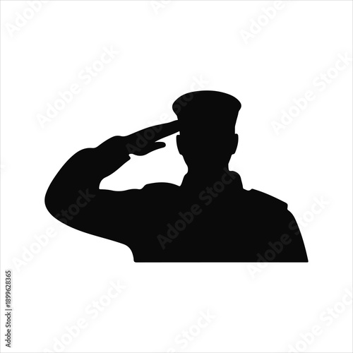 Veteran's day poster. Honoring all who served. Veteran's day illustration with American flag and soldiers  silhouette vector