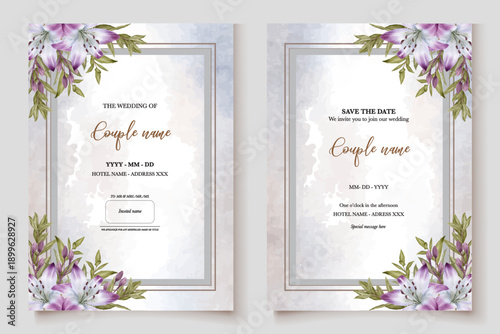 Save the date wedding invitation templates