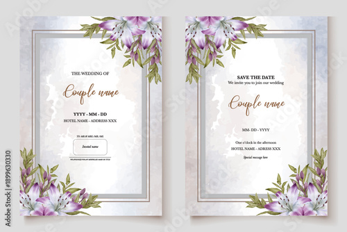 Save the date wedding invitation templates