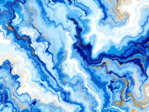 Marble ink colorful. Blue marble pattern texture abstract background