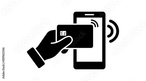 Contactless payment with credit card and smartphone