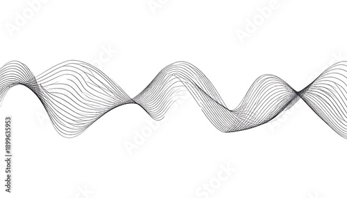 Wavy Lines Pattern Design Element.