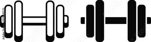 Comparison of two different types of dumbbells for weightlifting and fitness training.