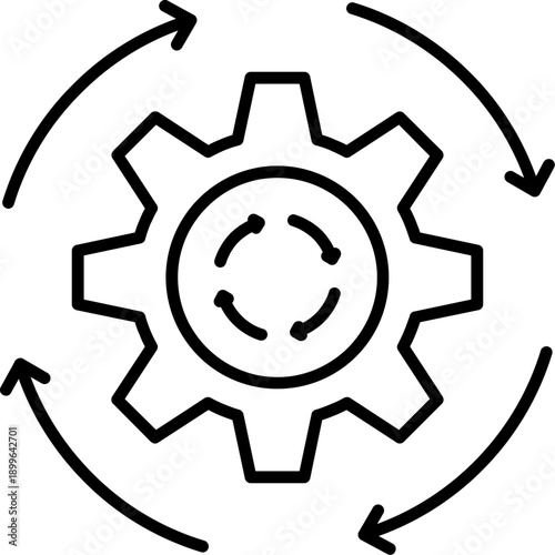 Process Optimization Icon Vector Element