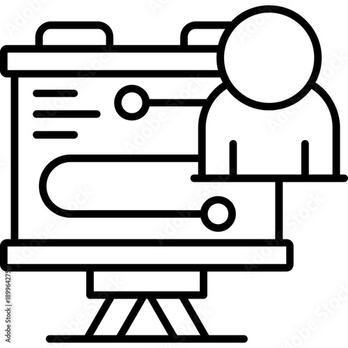 Customer Journey Icon Vector Element