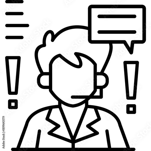 Complaint Icon Vector Element