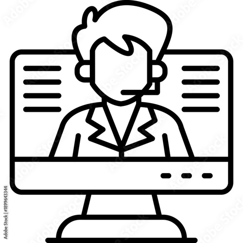 Support Services Icon Vector Element