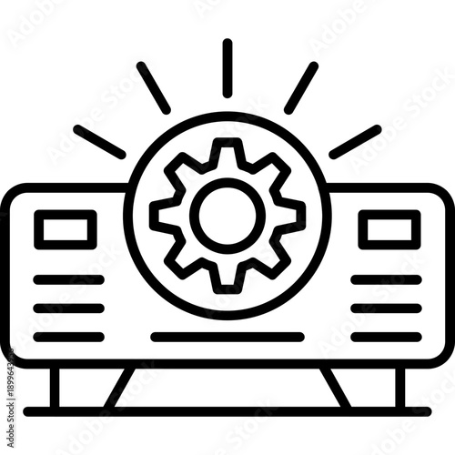 Projection Icon Vector Element