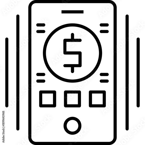 Online Earning Icon Vector Element