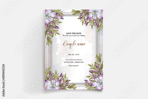 Save the date wedding invitation templates
