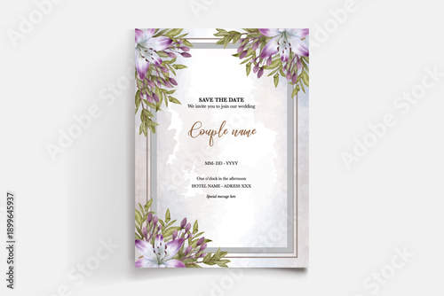 Save the date wedding invitation templates