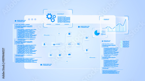 AI workflow automation artificial intelligence. ai agent automation dashboard machine learning with data pipelines, processing flow, coding and automation system.