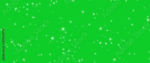 Glitter star sparkle animation on green screen, Ultra HD 4K Party 3D animation video, twinkle white glitter dust for festive party, holiday party, christmas, birthday celebration concept.