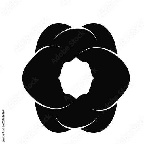 Conceptual vector graphic of a hole, simple design element for various uses