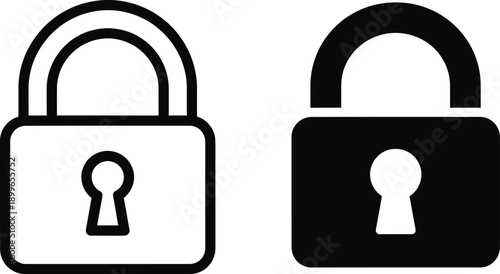 Lock icons for security and privacy concepts