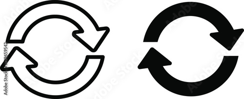 Recycling Arrows Icons