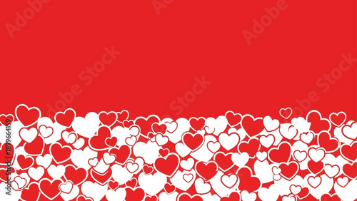 Romantic hearts pattern for Valentine's Day celebration