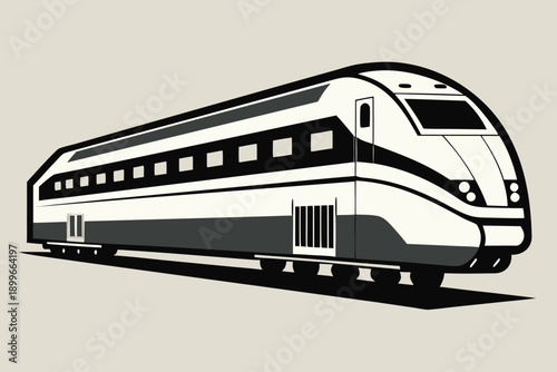 Modern high speed train transportation rail travel journey speed efficient
