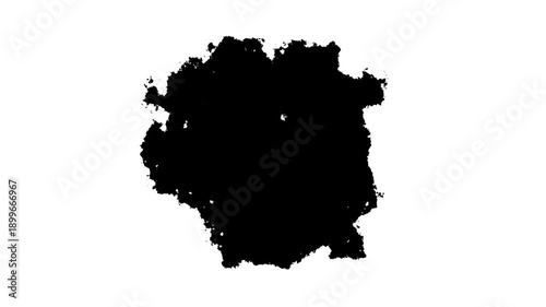 Black ink Fluid splash Transition set expanding and spreading animation on a white background. dynamic reveals,  overlays explosion and  motion graphics, 