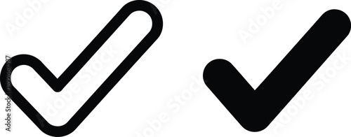 Checkmark icons for approval and confirmation