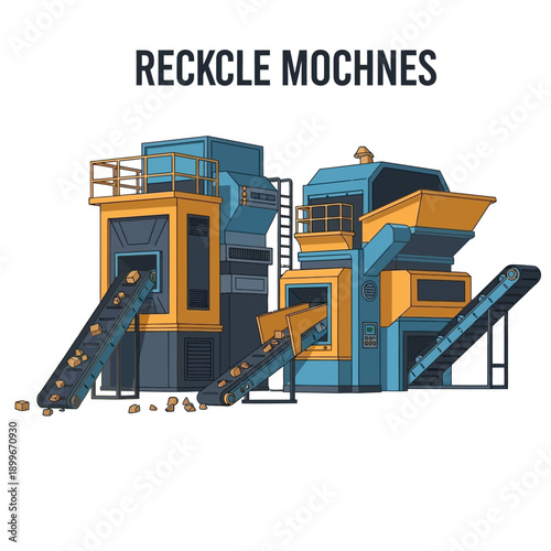 Industrial Recycling Machinery Equipment for Waste Management.