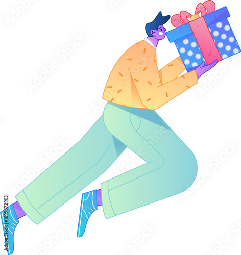 Professional sketch illustration of a figure holding a gold coin, depicting its body movements.
