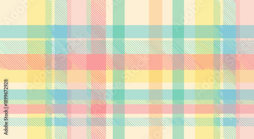 Sweet Pastel Plaid with Retro Feel