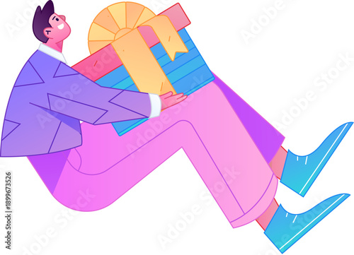 Professional sketch illustration of a figure holding a gold coin, depicting its body movements.
