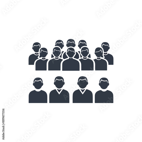 Group of People in a Crowd