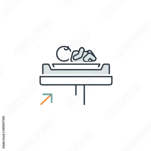 Newborn Baby on Hospital Bassinet