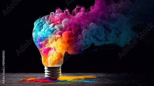 Artistic eureka moment illustration, suitable for branding, social media, and promotional materials.