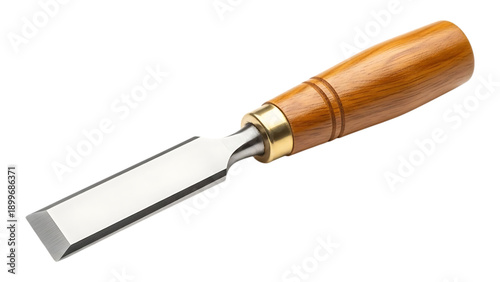 High quality woodworking chisel with wooden handle and metal blade for precise cutting and shaping various types of wood effectively and safely always