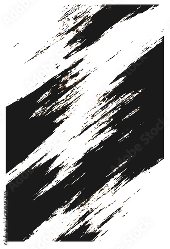 Grunge Black And White Urban Vector Texture Template. Dark Messy Dust Overlay Distress Background. Easy To Create Abstract Dotted, Scratched, Vintage Effect With Noise And Grain