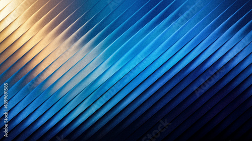 Photos Grainy abstract diagonal textured pattern with gradient hues of blue and gold cr