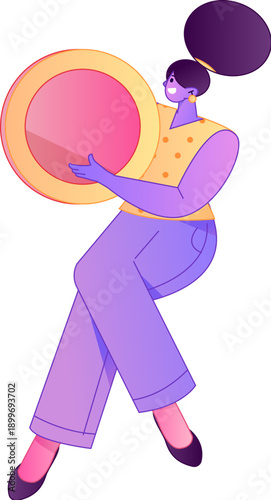 Professional sketch illustration of a figure holding a gold coin, depicting its body movements.
