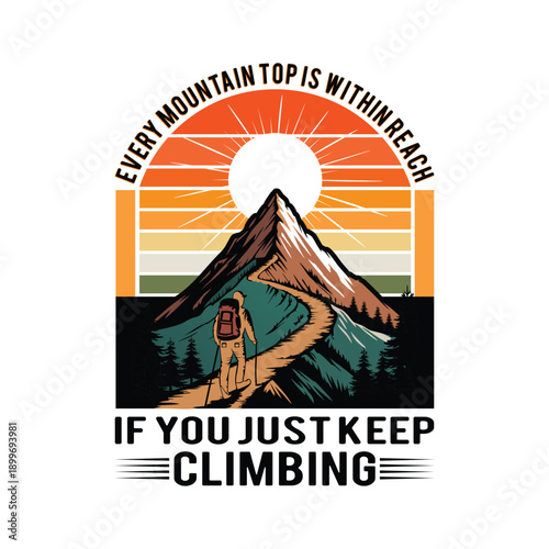 Collection of vintage style adventure and outdoor themed graphic designs