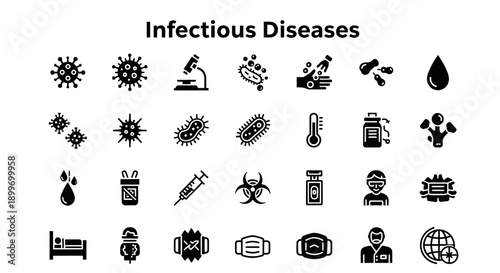 Infectious Diseases Stock Photography Medical Healthcare Icons