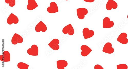 Seamless pattern of scattered red hearts on dark area for valentine background textures isolated on transparent background love romance wallpaper design decoration shape abstract