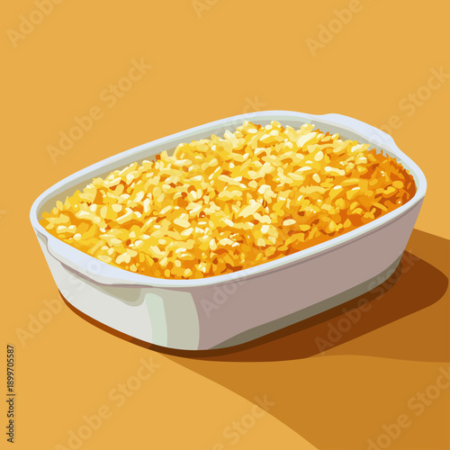 Creamy Cheesy Rice Casserole Dish