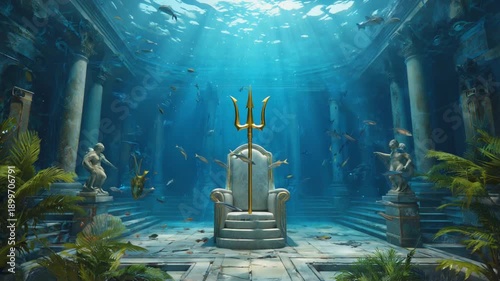 Trident in Atlantis. Neptune.