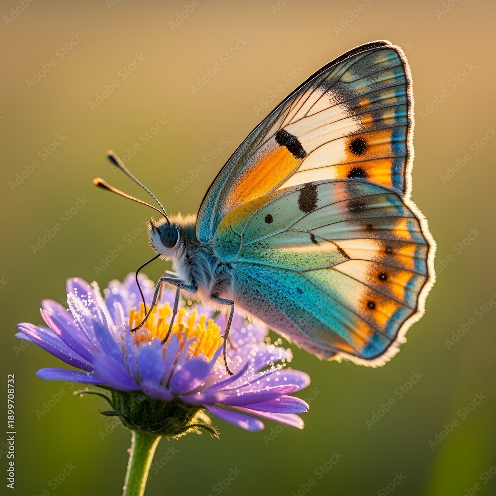 Obraz premium butterfly on flower