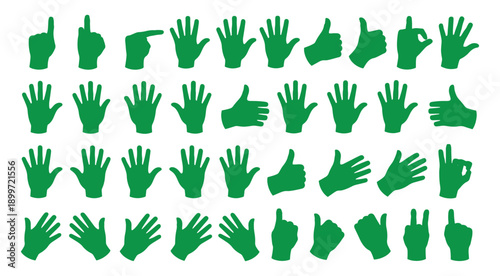 Hand vector silhouette, detailed hand gestures, positions, signs. Ideal arm, hands for illustrations, logos, icons. High quality graphics showcasing human interaction, expression