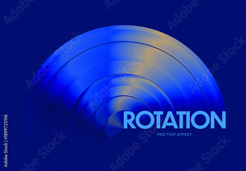 Rotation Gradient Color Text Effect