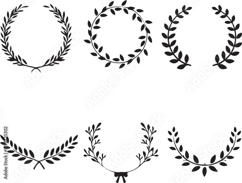  Laurel wreath collection for awards and honors 