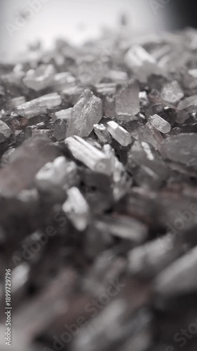 Macro shot of Crystal Methamphetamine - Synthetic drug crystals in detail