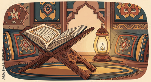 Stylized illustration of a diverse group of people collaborating around a table, promoting teamwork, community, and business success.