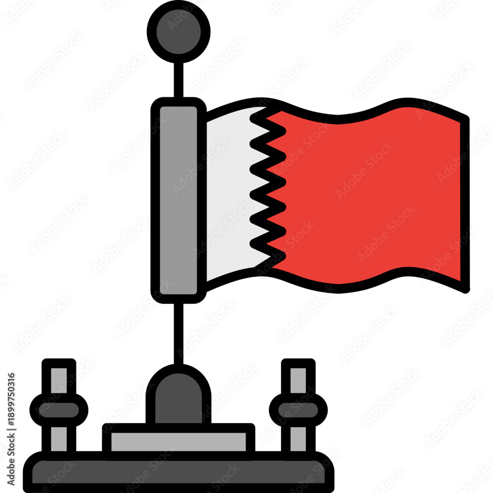 Fototapeta premium Bahrain Icon