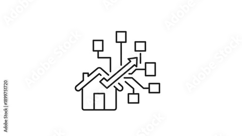 Smart home network with connected devices and growth trend